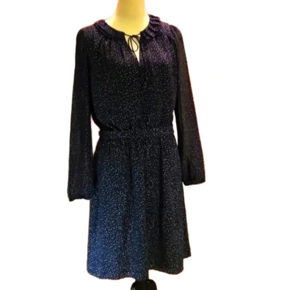Ann Taylor Loft Brush-Stroke Print Dress Women size 8 - Picture 1 of 12
